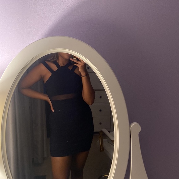 Mesh Strappy Bodycon Mini Dress - Picture 2 of 6